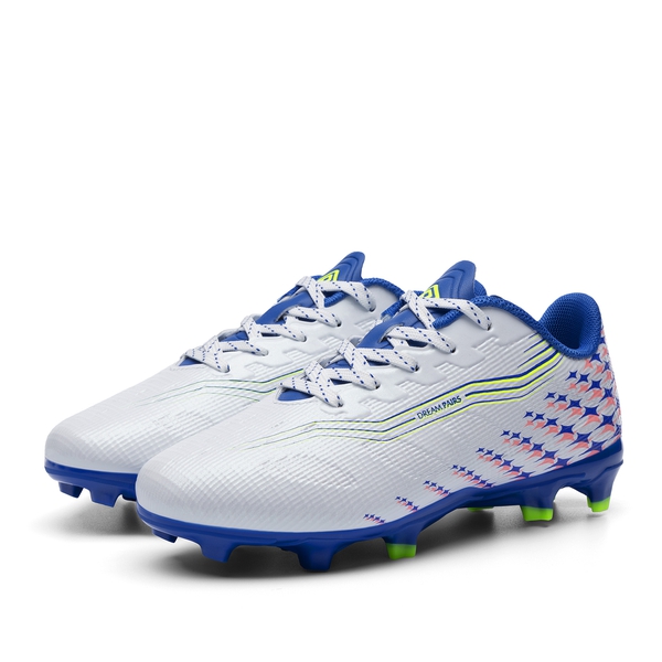 Kids’ Soccer Cleats with Three-Zone Studs - WHITE - 2