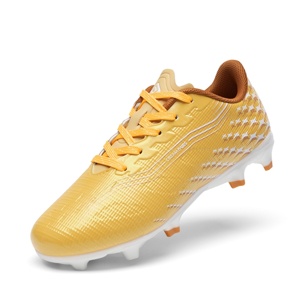 Kids’ Soccer Cleats with Three-Zone Studs - YELLOW -  0