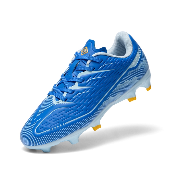 Lightweight Three-Zone Stud Kids' Soccer Cleats for Boys & Girls - BLUE -  0