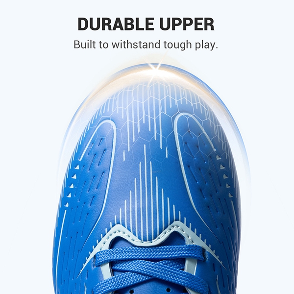 Lightweight Three-Zone Stud Kids' Soccer Cleats for Boys & Girls - BLUE - 6