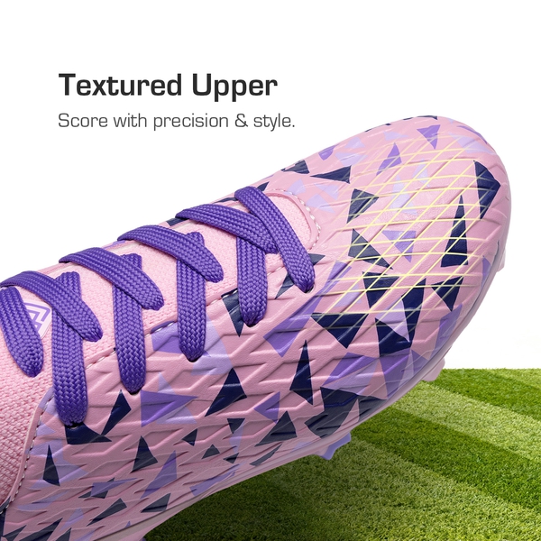 Kids’ Soccer Cleats for Boys & Girls - PINK/PURPLE - 6