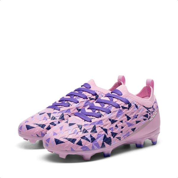 Kids’ Soccer Cleats for Boys & Girls - PINK/PURPLE - 2