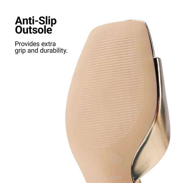 Dreamy Women’s Square Toe Low Heel Mules - LIGHT GOLD - 7