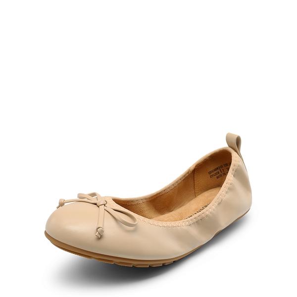 Ascenelle Women’s Wide-Toe Ballet Flats with Arch Support - NUDE -  0