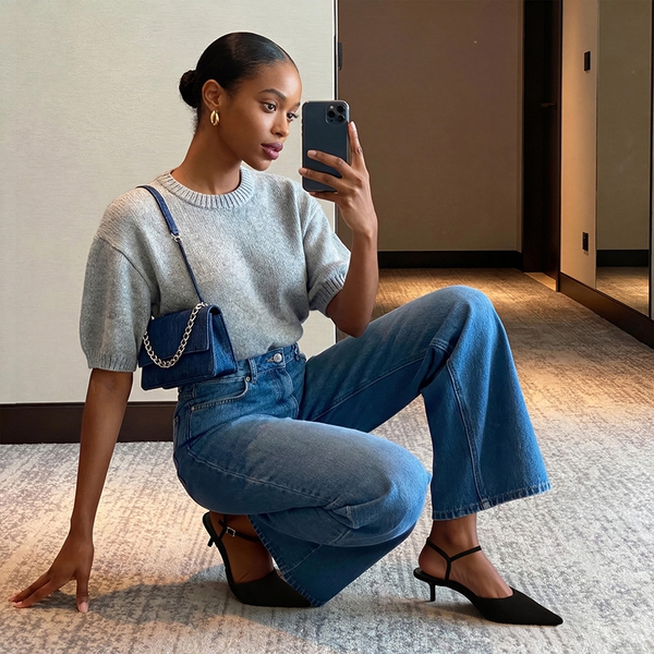 Women’s Pointed Toe Kitten Heels - BLACK-SUEDE - 1