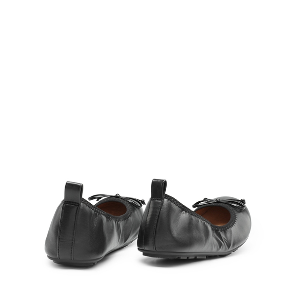 Women’s Wide-Toe Ballet Flats with Arch Support - BLACK - 5