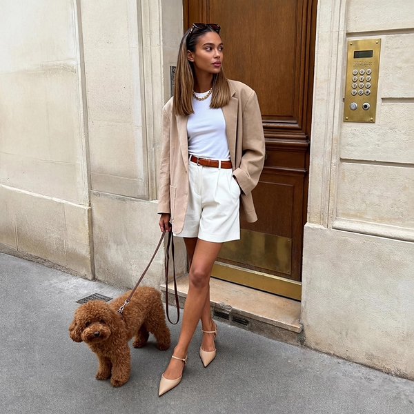 Women’s Pointed Toe Kitten Heels - NUDE - 1