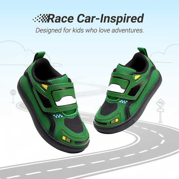 Toddler Boys’ Shoes with Hook-and-Loop Closure - GREEN - 2