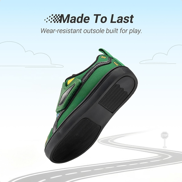 Toddler Boys’ Shoes with Hook-and-Loop Closure - GREEN - 5