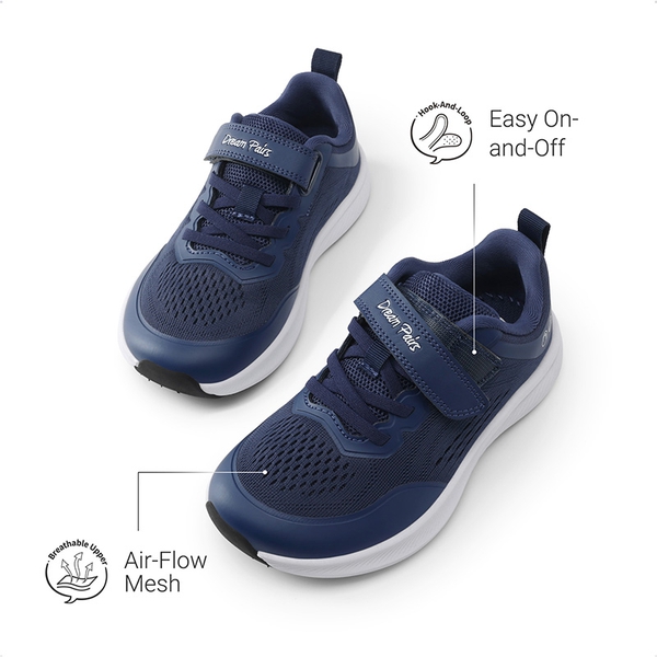 Kids’ Wide Toe Box Running Shoes - DARK BLUE - 3
