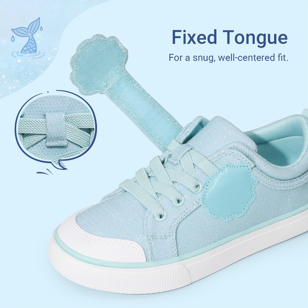 Toddler Girls’ Protective Rubber Toe Sneakers  - BLUE - 3