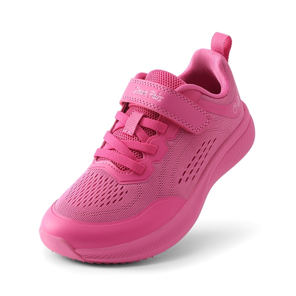 Kids’ Wide Toe Box Running Shoes - ROSE RED -  0