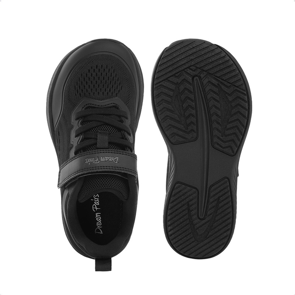 Kids’ Wide Toe Box Running Shoes - BLACK - 5