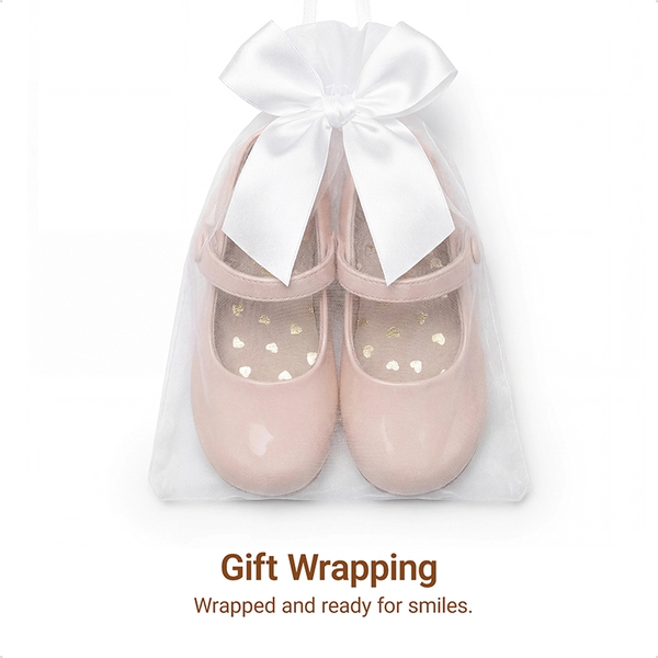 Girls’ Mary Jane Flats with Arch Support - NUDE - 5