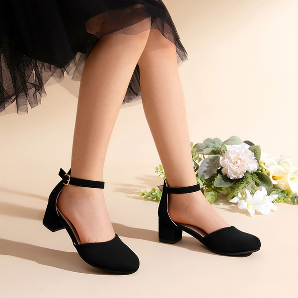 Girls’ Comfy Dress Shoes with Non-Slip Sole - BLACK - 2