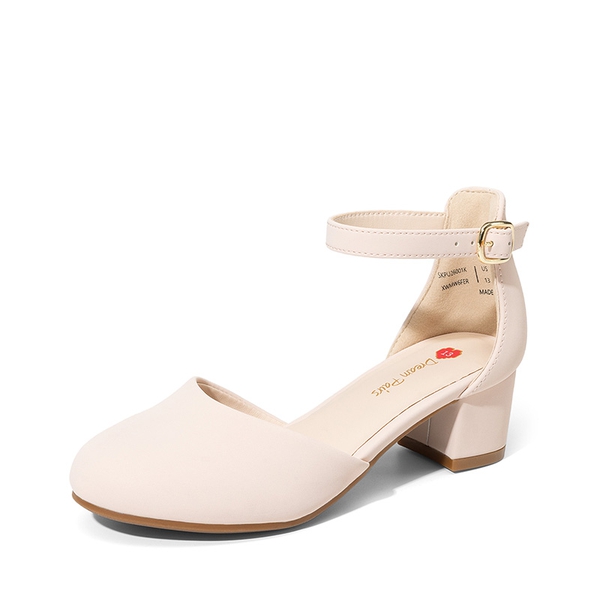Girls’ Comfy Dress Shoes with Non-Slip Sole - NUDE -  0