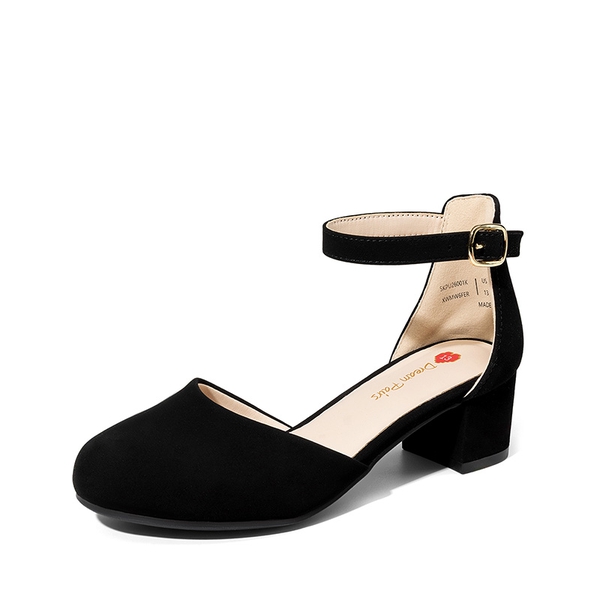 Girls’ Comfy Dress Shoes with Non-Slip Sole - BLACK -  0
