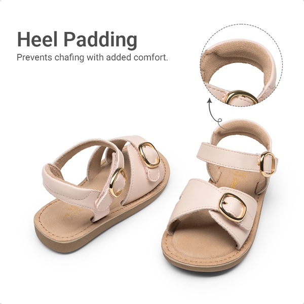 Toddler Girls’ Adjustable Strap Sandals - PINK - 5