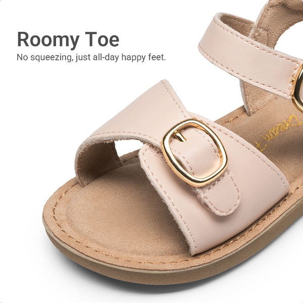Toddler Girls’ Adjustable Strap Sandals - PINK - 4
