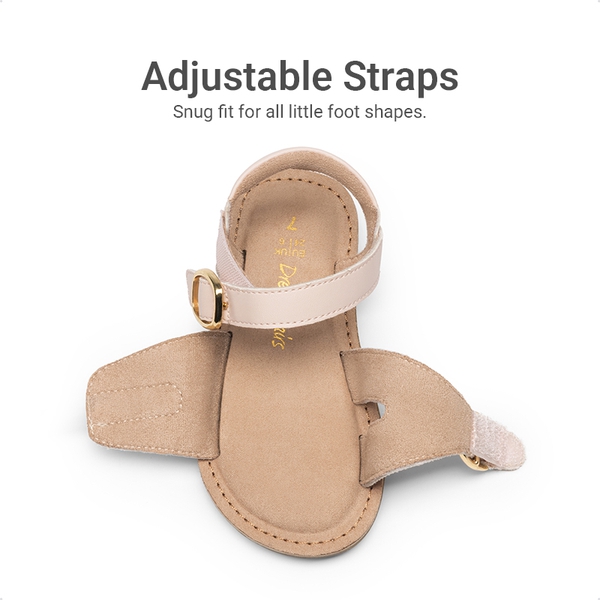 Toddler Girls’ Adjustable Strap Sandals - PINK - 3