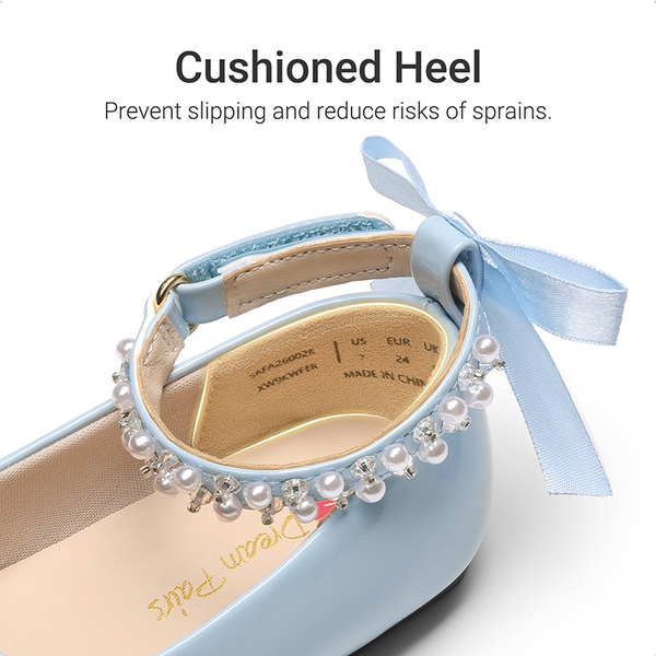 Girls’ Comfy Soft Flats with Arch Support - LIGHT BLUE - 1