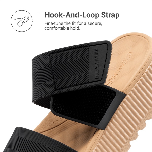 Women’s Lightweight Water-Resistant Sandals - BLACK - 6