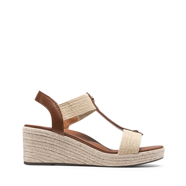 Women’s Comfortable Wedge Sandals - BROWN - 3