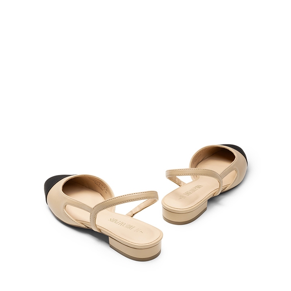 Women’s Cap Toe Slingback Flats - NUDE - 5