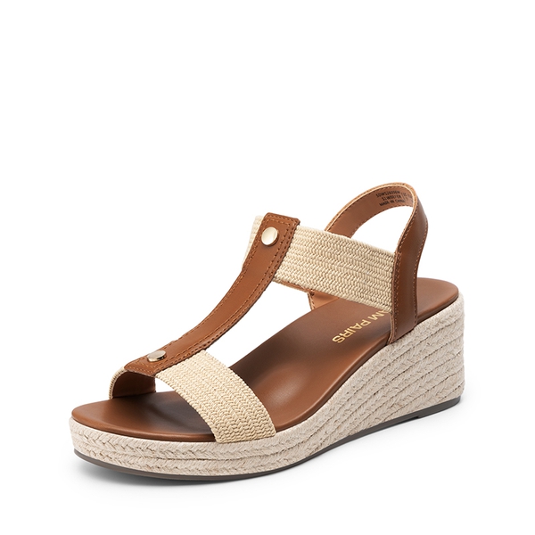 Women’s Comfortable Wedge Sandals - BROWN -  0