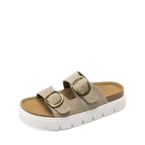 Women’s Platform Slide Sandals - BEIGE -  0