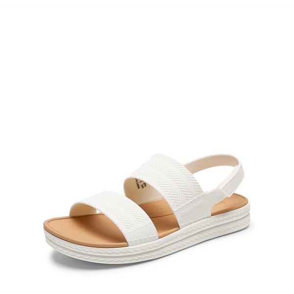 Women’s Lightweight Flat Sandals - WHITE -  0