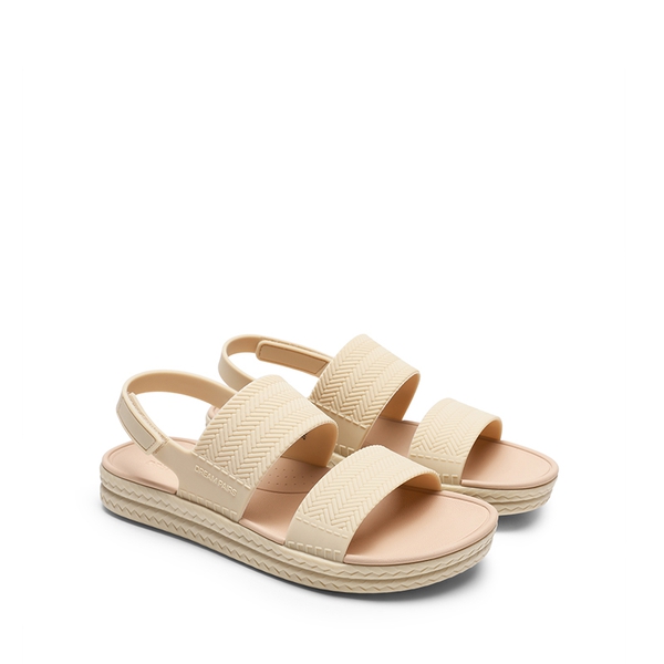 Women’s Lightweight Flat Sandals - BEIGE - 4