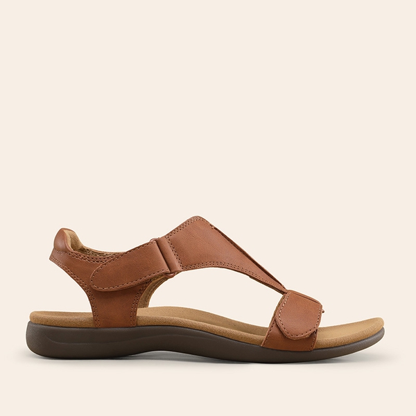 Women’s Dual Midsole Arch Support Sandals - TAN - 3