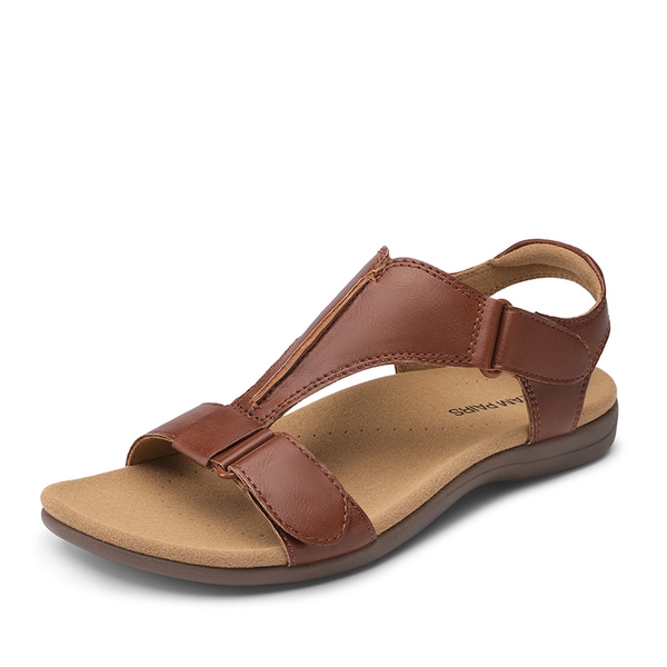 Women’s Dual Midsole Arch Support Sandals - BROWN -  0
