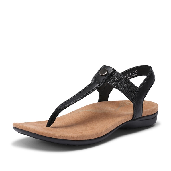 Women’s Orthopedic Arch Support Sandals - BLACK -  0