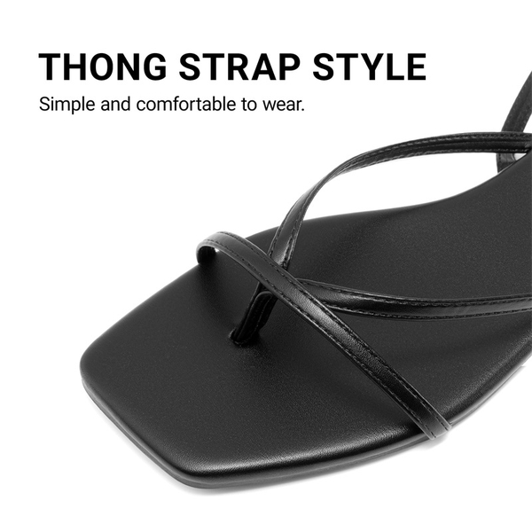 Women’s Lace-up Strappy Gladiator Sandals - BLACK - 6