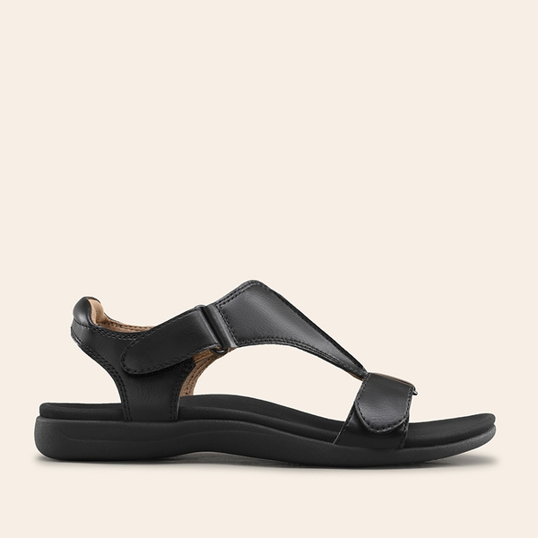 Women’s Dual Midsole Arch Support Sandals - ALL BLACK - 3