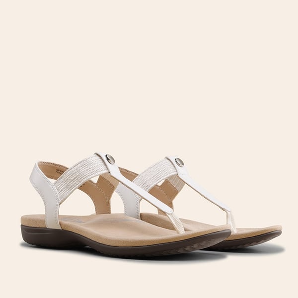 Women’s Orthopedic Arch Support Sandals - WHITE - 4