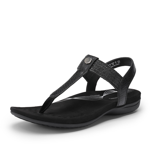 Women’s Orthopedic Arch Support Sandals - ALL BLACK -  0