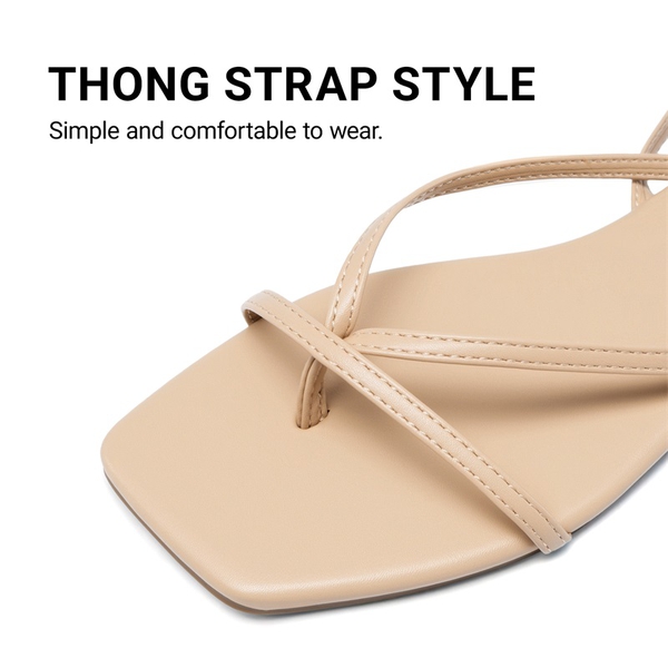 Women’s Lace-up Strappy Gladiator Sandals - NUDE - 6