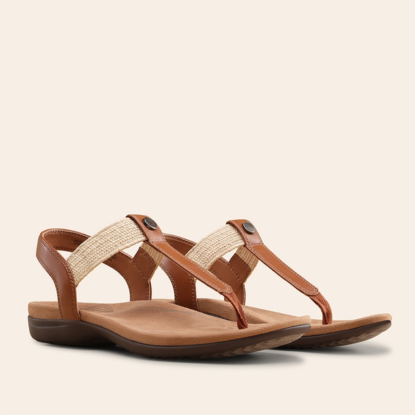 Women’s Orthopedic Arch Support Sandals - TAN - 4