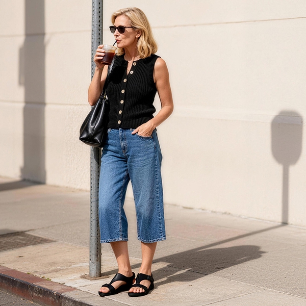 Women’s Dual Midsole Arch Support Sandals - ALL BLACK - 1