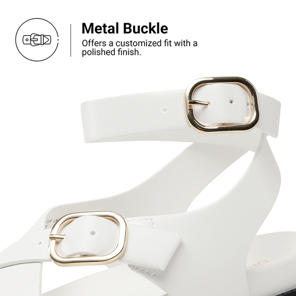 Women’s Flat Thong Sandals with Arch Support - WHITE - 6