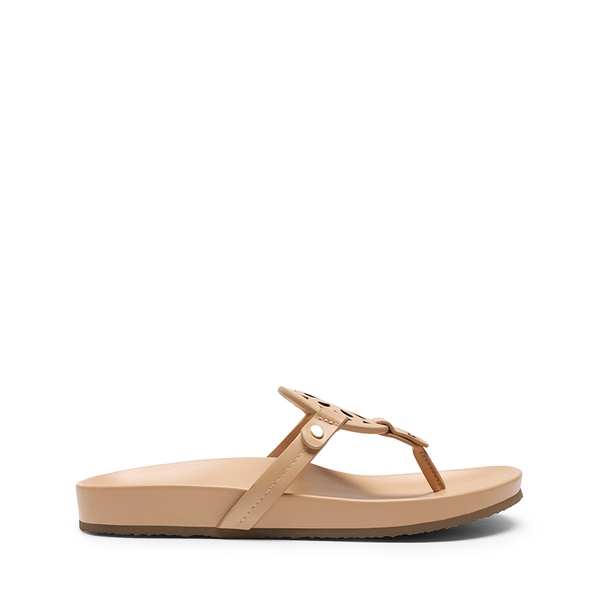 Women’s Stylish Slip-On Thong Sandals - NUDE - 3