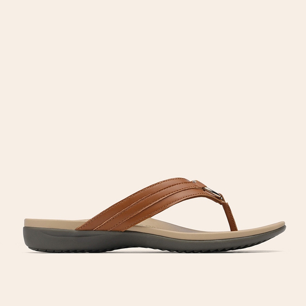 Women’s Arch Support Thong Sandals - BROWN - 3