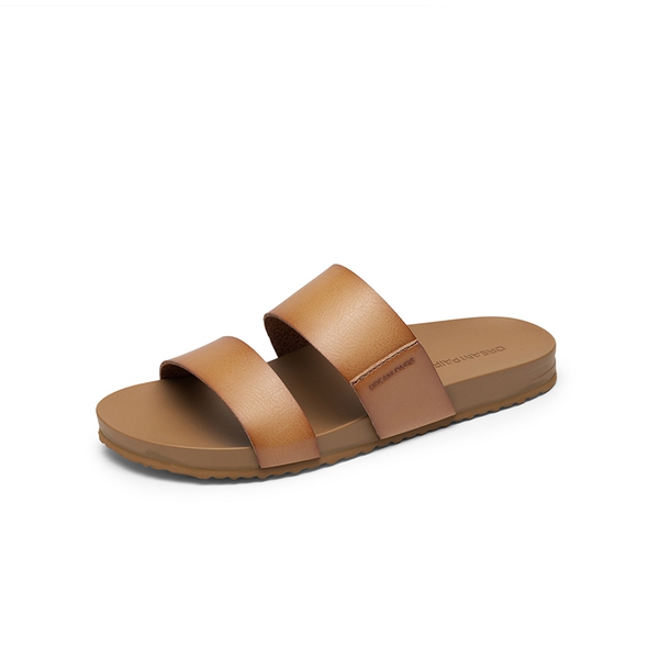 Women’s Double Strap Lightweight Slide Sandals - NATURAL -  0