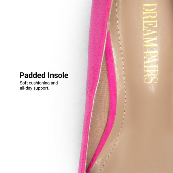 Classic Closed Toe 3 Inch Heels Pumps - FUCHSIA SUEDE - 5