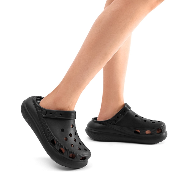 Women's Comfortable & Breathable EVA Clogs with Arch Support - BLACK - 1