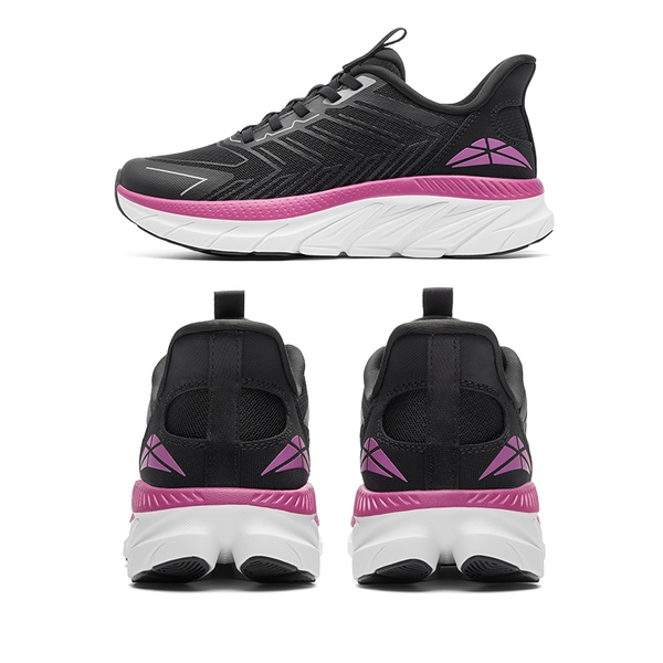 [ALLSWIFIT 2.0] Women's Comfortable Walking Sneakers - BLACK/FUCHSIA-NEW - 6