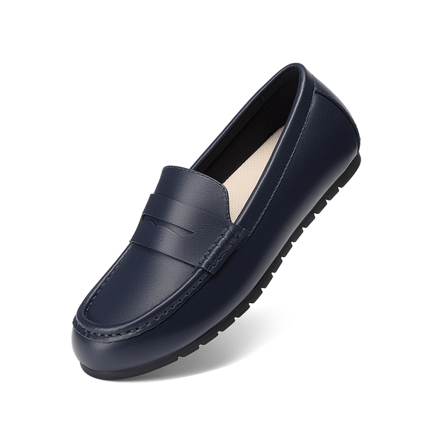 Ascenelle Women’s Comfortable Loafers with Arch Support - NAVY -  0